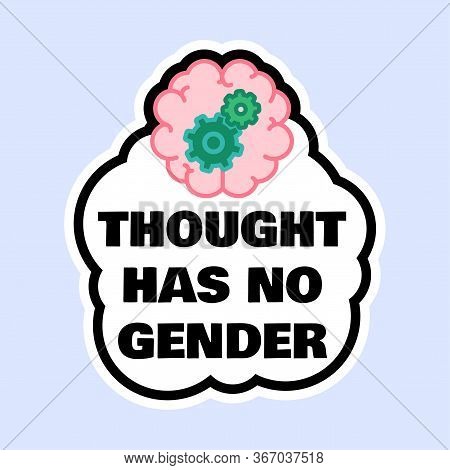 Stop Female And Gender Discrimination Label Sign
