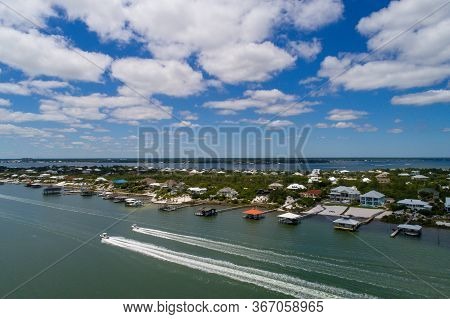 Aerial View Of Ono Island In Orange Beach, Alabama