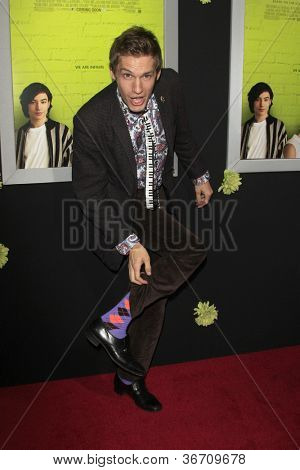 LOS ANGELES - 10 SEP: Landon Pigg llega al estreno de 