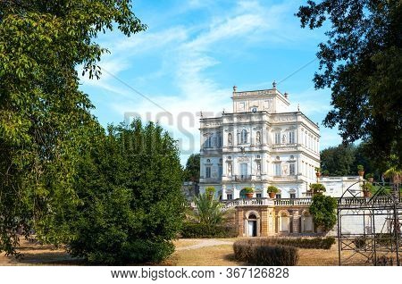 Rome, Italy - June 19, 2019: Villa Doria Pamphili, The Casino Del Bel Respiro Palace Seen From The P