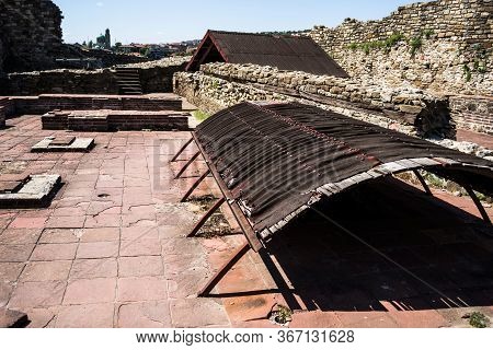 Veliko Tarnovo, Bulgaria - August 31, 2019: The Famous Sightseeing Tsarevets Fortress, Veliko Tarnov