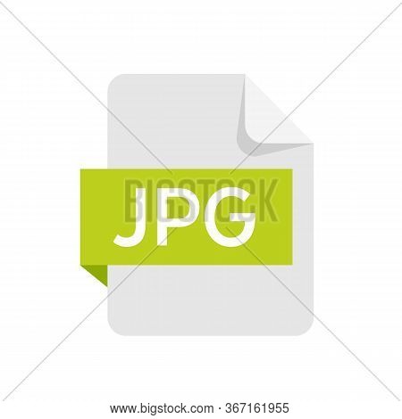 Jpg Format File Isolated On White Background. Jpg Icon. Vector Stock