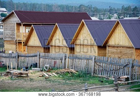 Siberian village of Khuzir on Olkhon Island, Baikal Lake