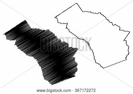 Oconee County, Georgia (u.s. County, United States Of America,usa, U.s., Us) Map Vector Illustration