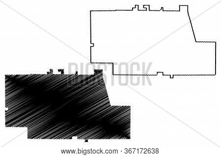 Pickens County, Georgia (u.s. County, United States Of America,usa, U.s., Us) Map Vector Illustratio