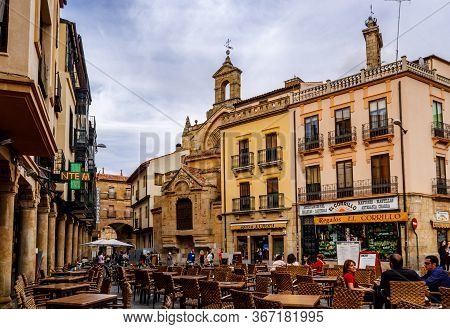 Salamanca / Castile And Leon, Spain - 02 October 2016: Plaza Del Corrillo In Old Town Salamanca,