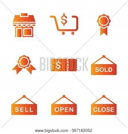 Marketplace Icon Set Include Market, Marketplace, Shop, Store, Sell, Reward, Discount, Marketplace,