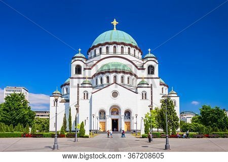 The Church Of Saint Sava Cathedral Or Hram Svetog Save Is A Serbian Orthodox Church In Belgrade City
