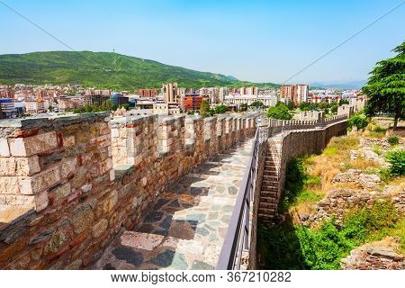 Skopje Fortress Or Skopsko Kale Is A Historic Fortress Located In The Old Town Of Skopje City, North