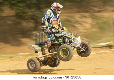 Detaljeret visning Od af Rider i Quad springet
