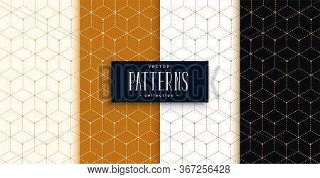 Hexagonal Luxury Pattern Set In Geometric Line Style