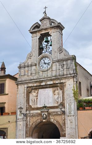 Clocktower Sutri ขาว อิตาลี