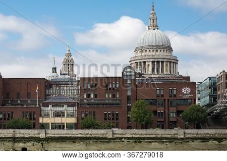 London, United Kingdom- June 2019: Facade Of The City Of London School, Also Known As Cls And City A