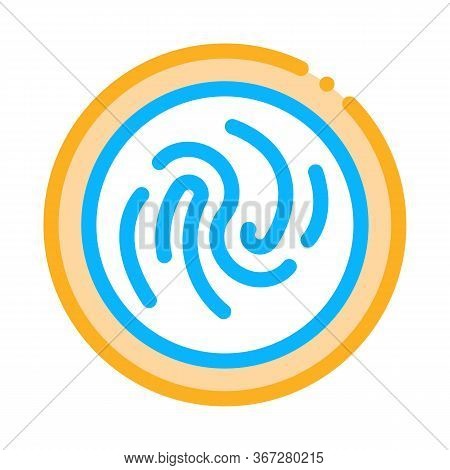Spread Evenly Mayonnaise On Plate Icon Vector. Spread Evenly Mayonnaise On Plate Sign. Color Symbol 