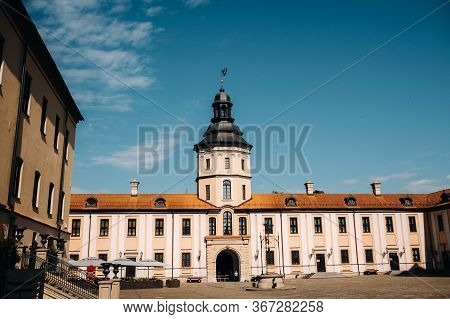 Medieval Castle In Nesvizh, Minsk Region, Belarus.nesvizh Castle