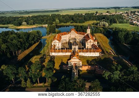 Medieval Castle In Nesvizh, Minsk Region, Belarus.nesvizh Castle