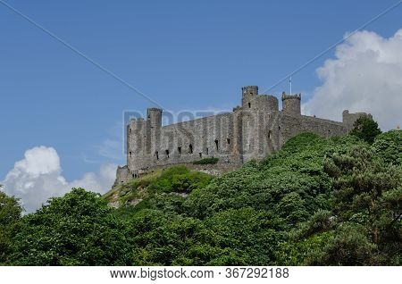 Harlech, North Wales, Uk: Jun 3, 2017: Harlech Castle Was Built By King Edward I During His Invasion