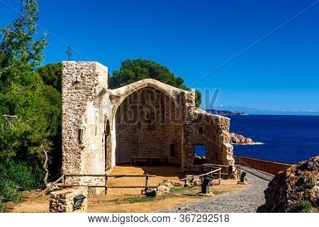 Ancient Ruined Church In Fortress 