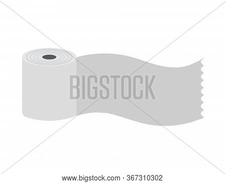 Toilet Paper Vector Illustration. Toilet Roll Icon Isolated