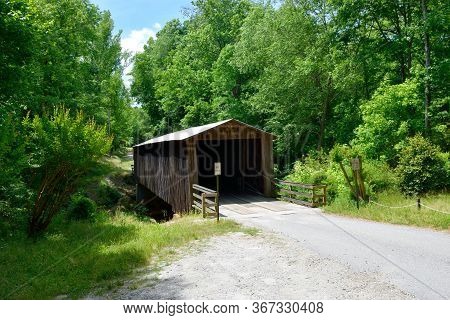 Elder Mill Covered Bridge At Watkinsville, Georgia Built 1897