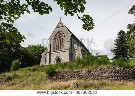 Ancient Saint Mary & Saint Finnan Catholic Church In Glenfinnan, Scotland, Uk