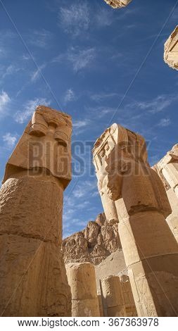 Luxor, Egypt : The Mortuary Temple Of Hatshepsut, Also Known As The Djeser-djeseru, Is A Mortuary Te