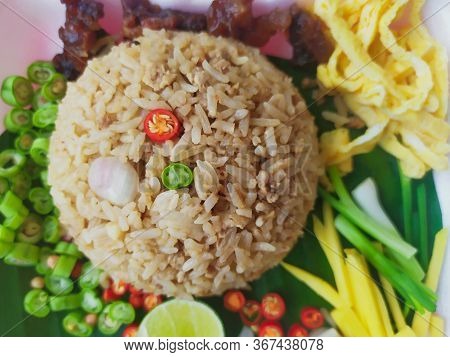 Shrimp Paste Rice Salad Menu In Thaifood