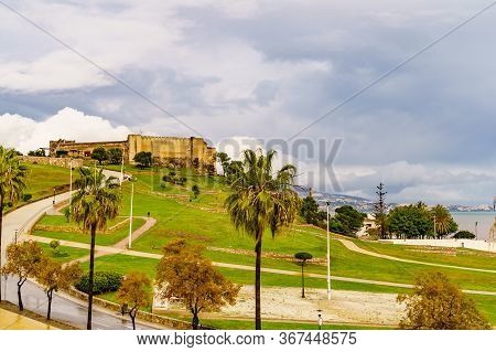 Sohail Castle In Fuengirola, Malaga Spain. Tourist Attraction. Holidays On Costa Del Sol.