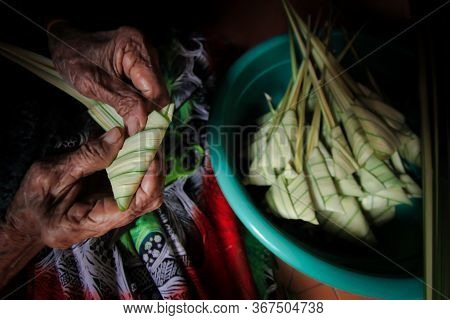 Handcraft Ketupat Daun Palas Or Palas Leave A Malaya Traditional Food