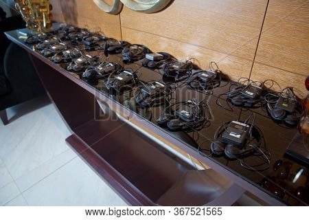 Headphones Used For Simultaneous Translation Equipment Simultaneous Interpretation Equipment . Wirel