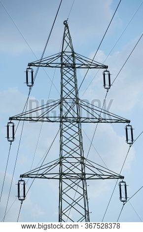 Energy Supply With A 380 Kv Power Line And Power Pole