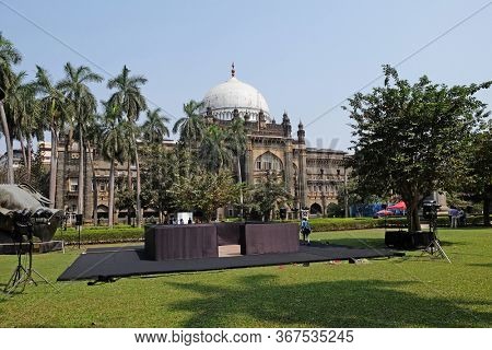 MUMBAI, INDIA - FEBRUARY 14, 2020: The Chhatrapati Shivaji Maharaj Vastu Sangrahalaya formerly Prince of Wales Museum in Mumbai, India