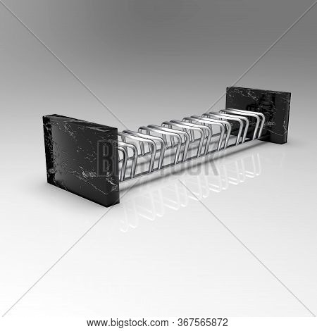 3d Image Of Bicycle Parking 7x View Isometry 00001