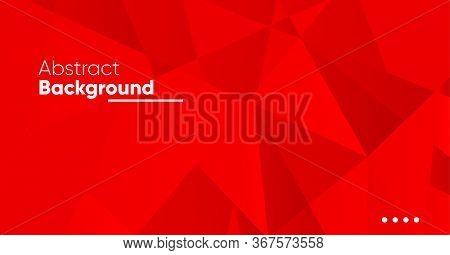 Abstract Aesthetic Background With Geometric In Red