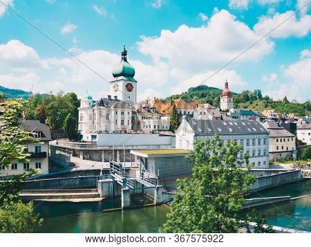 Waidhofen An Der Ybbs In Lower Austria. Beautiful Small City In The Ybbstal