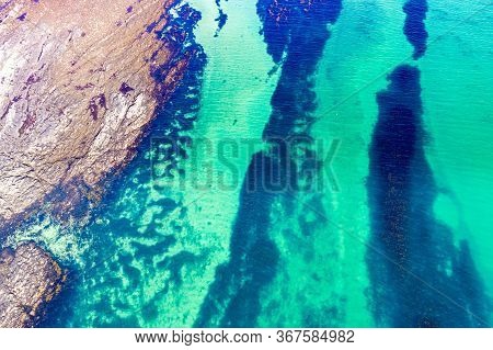 Aerial View Of The Atlantic At Carrickfad By Portnoo In County Donegal - Ireland