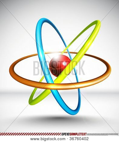 Atom 3D wektor
