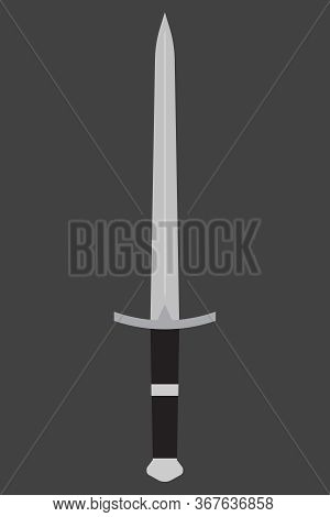 Sword Vector Illustration. Sword Icon For Web, Mobile, Game.