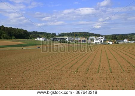 View Of The Industrial Area Im Buehl Near Flacht In The Heckengaeu