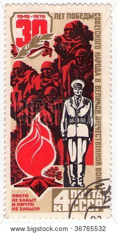 -Cca 1975: Sovětské staré poštovní známka cca 1975