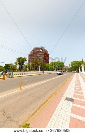 Cordoba Argentina January 13, This Bridge Over The Suquia River Called Antartic Connects The Histori