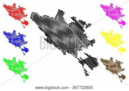 Botosani City (republic Of Romania) Map Vector Illustration, Scribble Sketch City Of Botosani Map