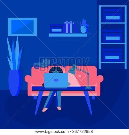 Stay At Home And Do Online Work, Study, Hobbies. Opportunity To Work And Study In Cozy Interior Of H