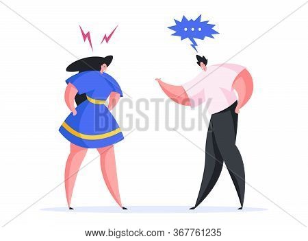 Modern Couple Having Argument With Each Other