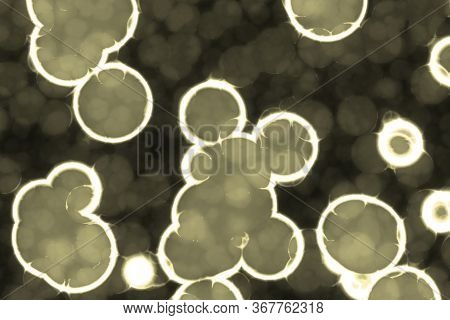 Modern Artistic Huge Amount Of Bio Unicellulars Computer Art Background Texture Illustration