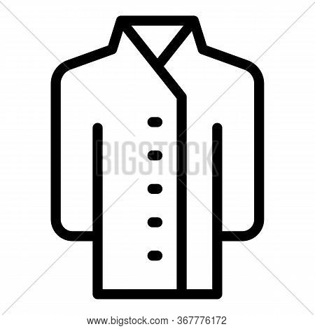 Cook Shirt Icon. Outline Cook Shirt Vector Icon For Web Design Isolated On White Background