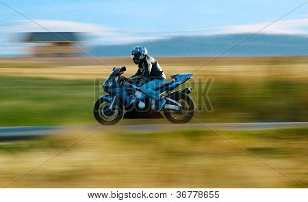 Una motocicleta