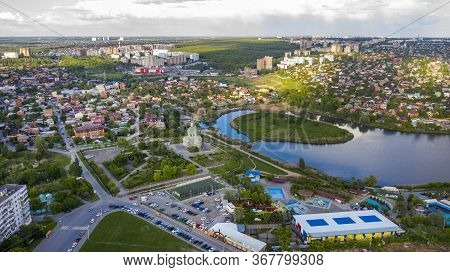 Rostov-on-don Aerial View. Panorama Of The City Of Rostov On Don, Voroshilovsky District, Komarovo B