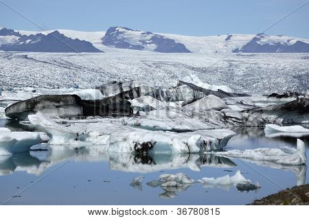 Jokulsarlon lagoon buz erime.