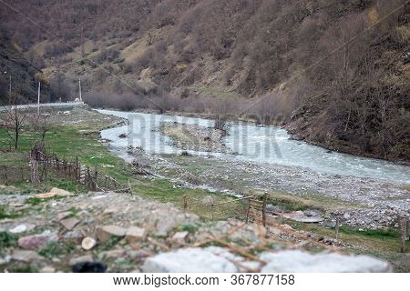 Bubbling Stream Of The Iori River, Eastern Georgia Europe